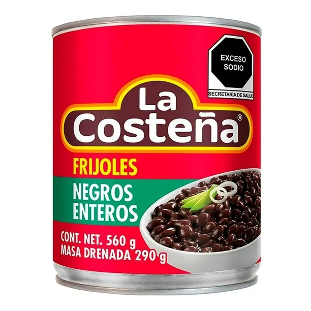 FRIJOLES NEGROS ENTEROS LA COSTENA