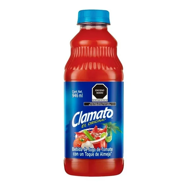 JUGO DE TOMATE Y ALMEJA CLAMATO