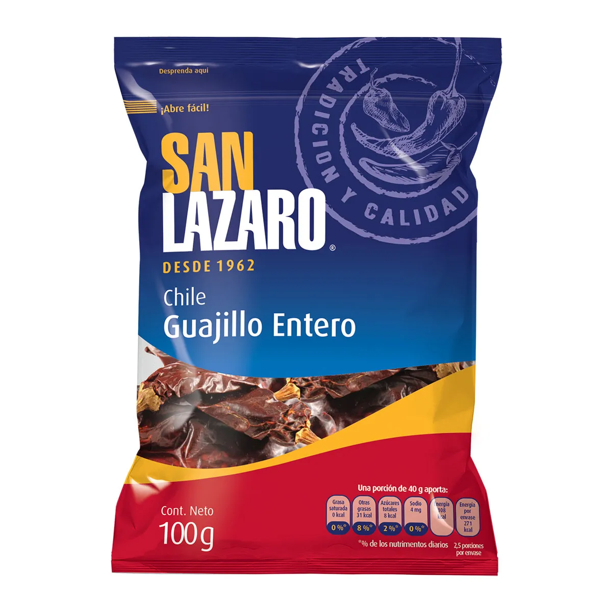 CHILE GUAJILLO ENTERO SAN LAZARO